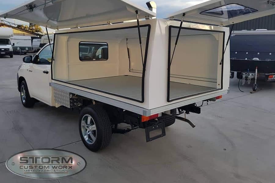 storm custom worx van back open