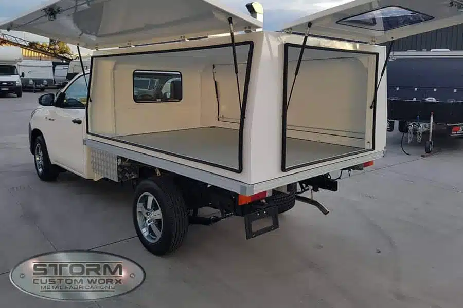 storm custom worx van back open